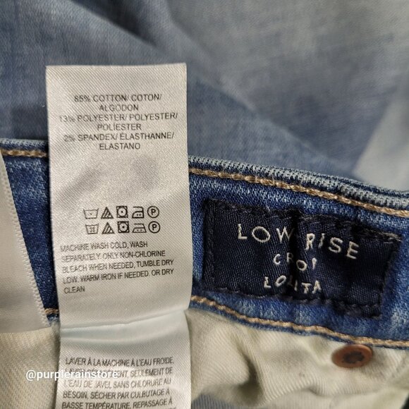Lucky Brand Jeans 4 Lolita Skinny Crop Low Rise Medium Light Wash Stretch Denim - Picture 6 of 12